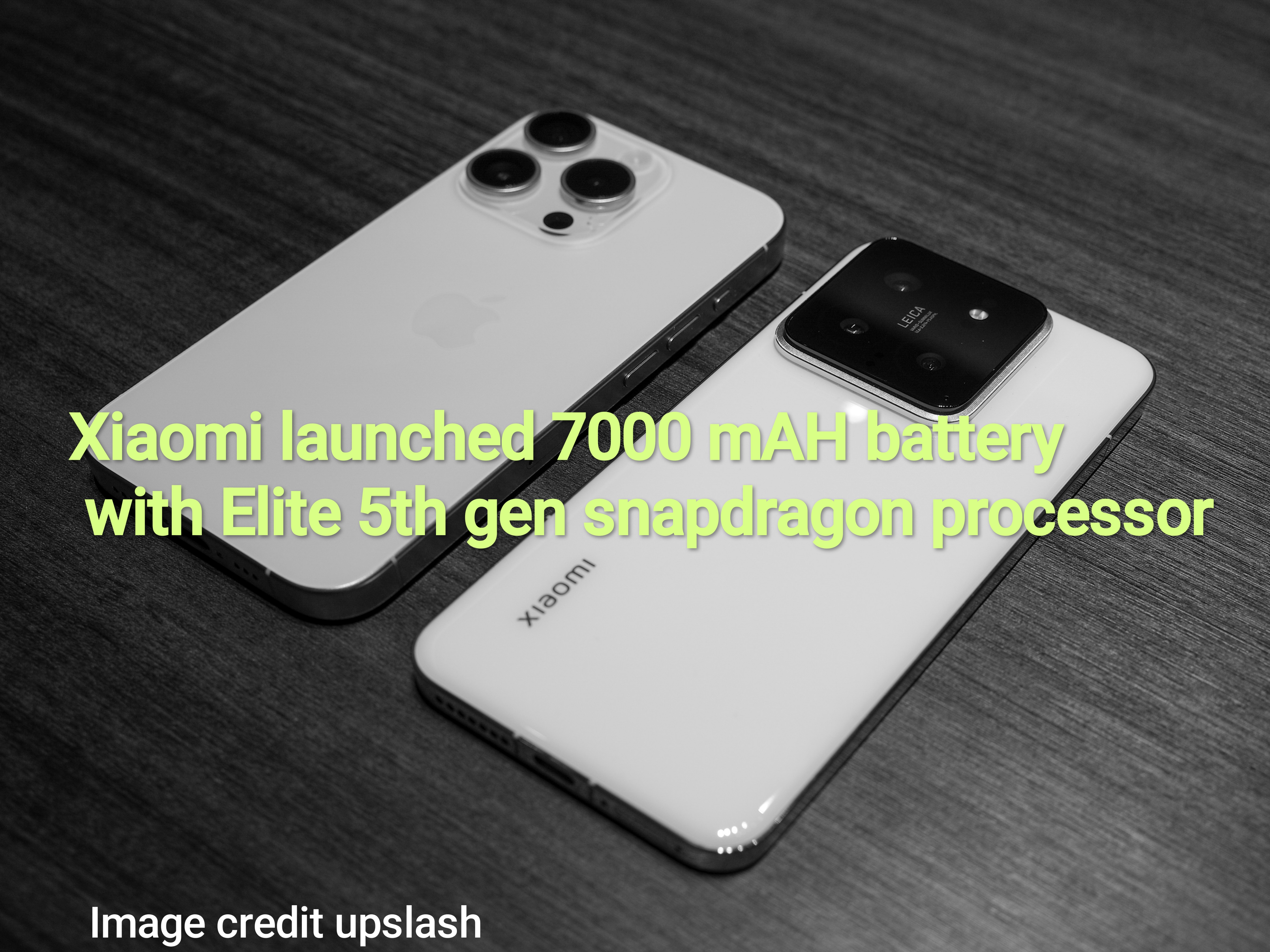 Xiaomi launched 7000 mAH battery with Elite 5th gen snapdragon processor